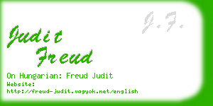 judit freud business card